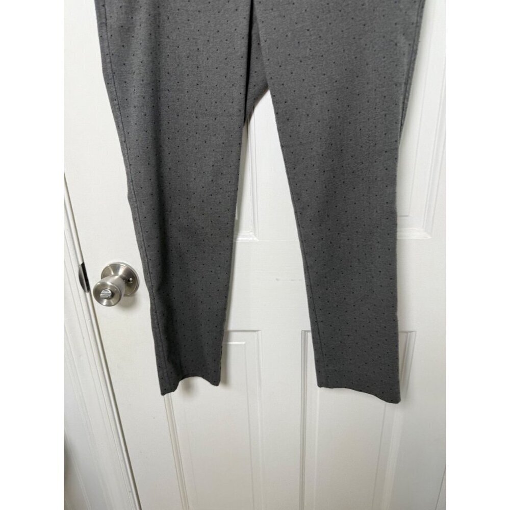 LOFT Petite Marisa Women's Grey with Black Dots Pant Size 4P - Picture 3 of 13